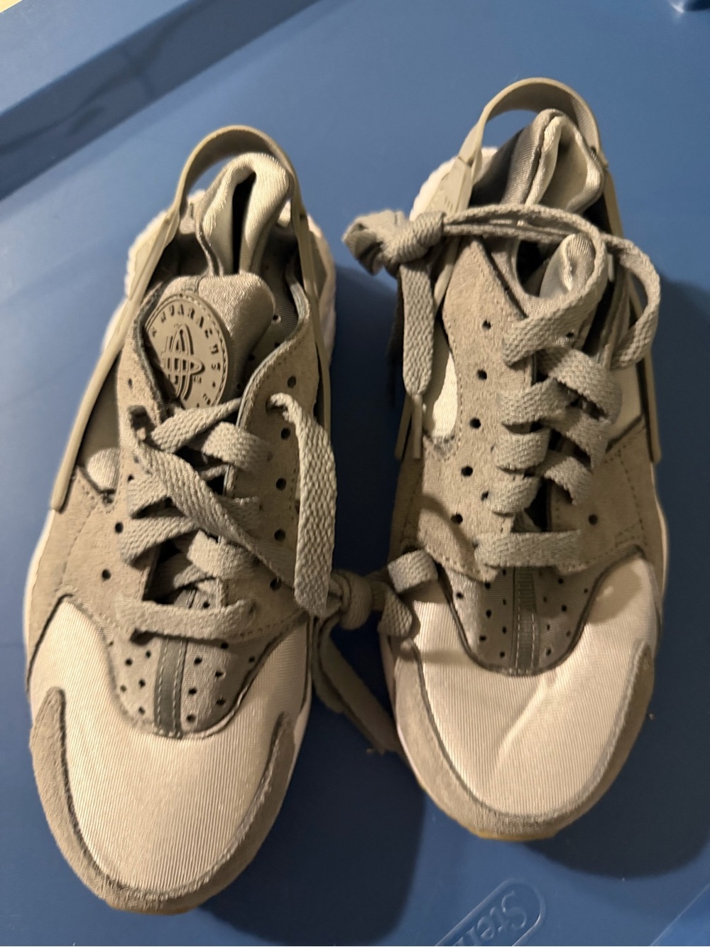 Nike Kids Gray Suede & Canvas Sneakers